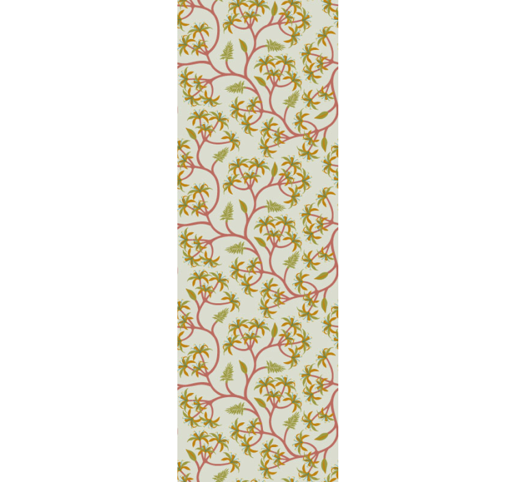 Papier peint floral motif de vigne florale - TenStickers
