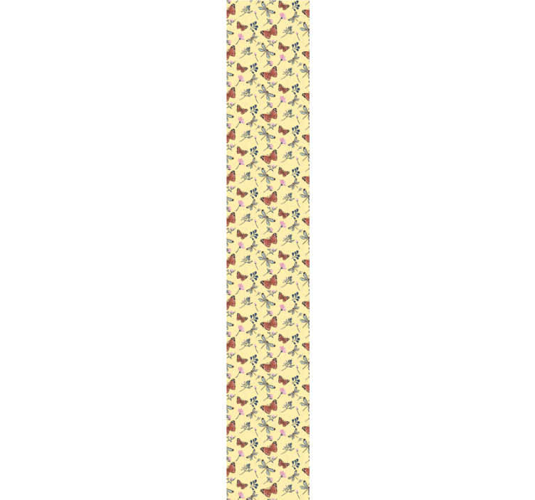 Papier peint papillon motif de fleurs de papillons - TenStickers
