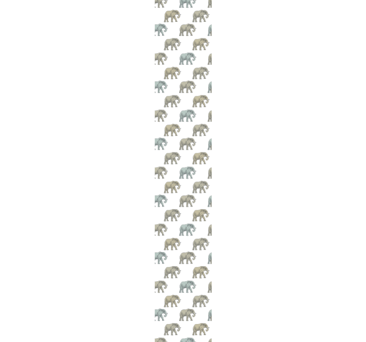 Papier peint panoramique elephant défilé d'éléphants - TenStickers