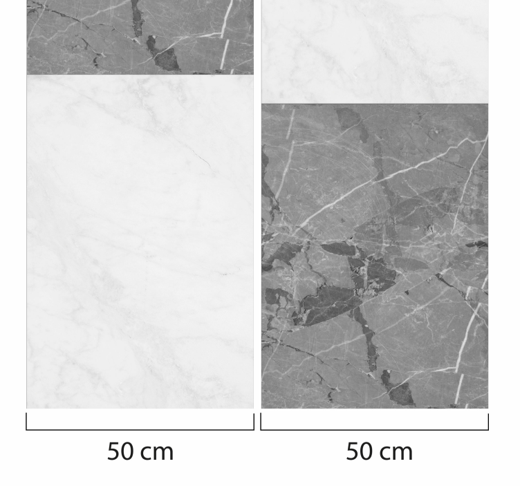 Papier peint marbre élégantes veines grises - TenStickers