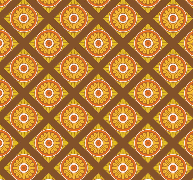 Papier peint vintage rayures verticales des années 70 - TenStickers