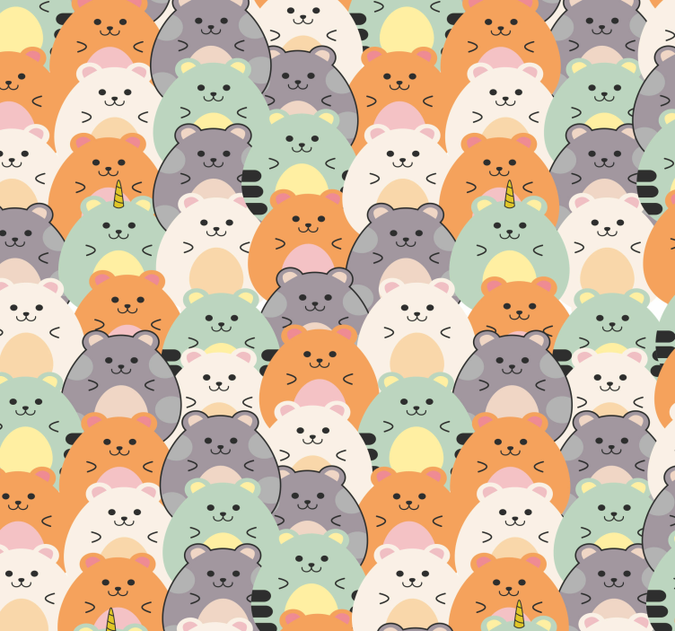 Papier peint chat motif féerique de chats - TenStickers