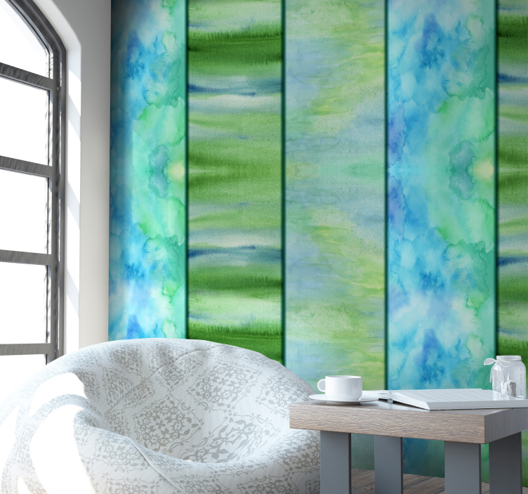 Papier peint abstrait aquarelle abstraite - TenStickers