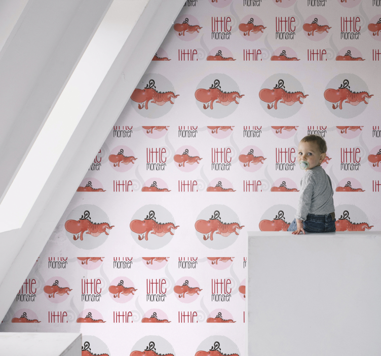 Papier peint animaux conception de petit monstre - TenStickers