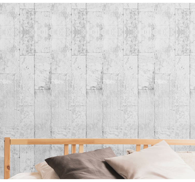 Papier peint imitation pierres maçonnerie en brique vieillie - TenStickers