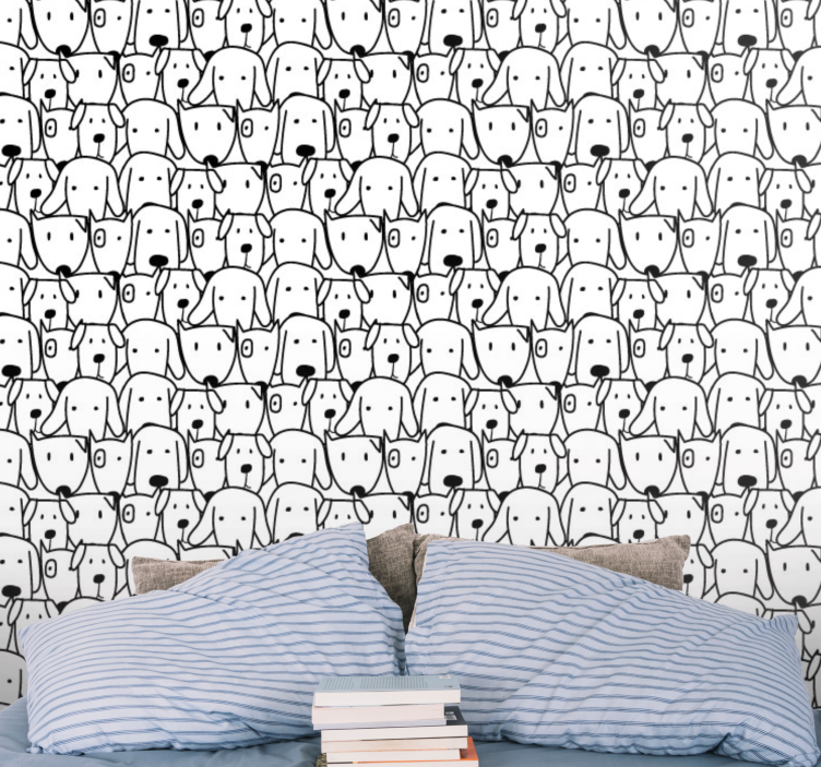 Papier peint chiens illustration canine - TenStickers