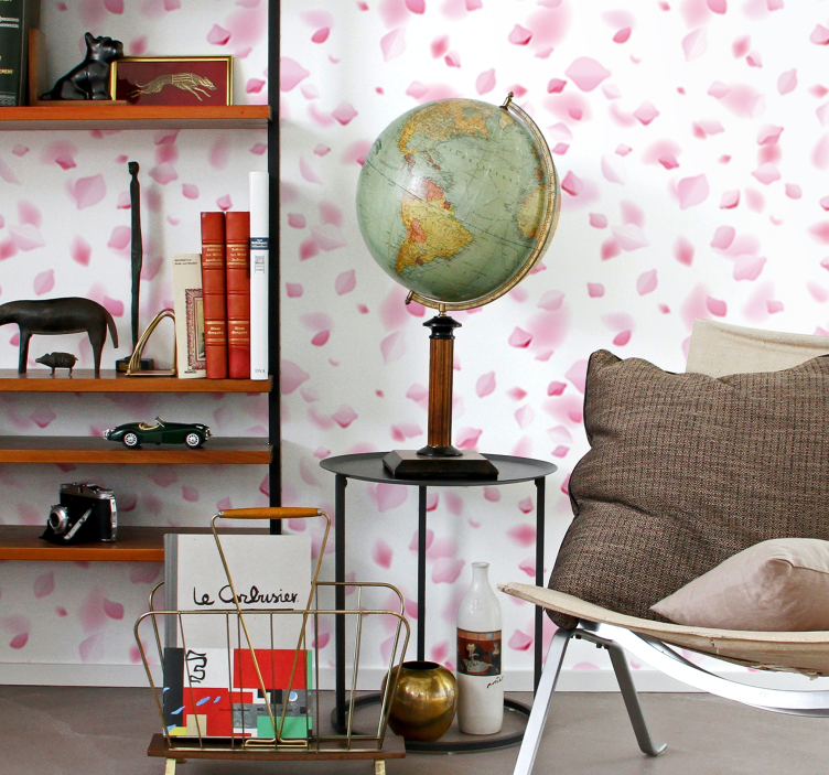 Papier peint floral motif pétale - TenStickers