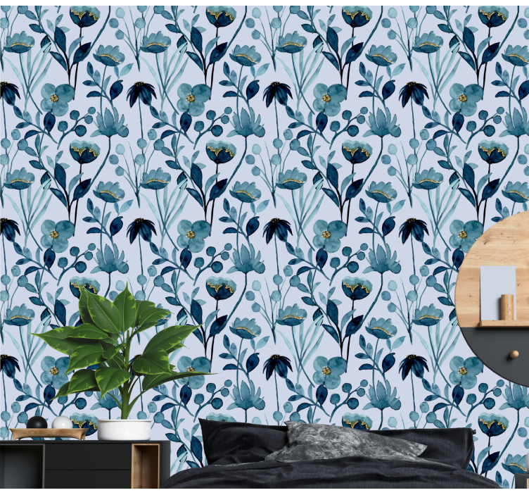 Papier peint floral élégance botanique florale - TenStickers