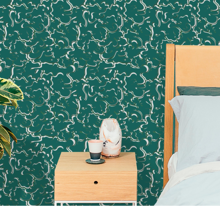 Papier peint géometrique tourbillons abstraits - TenStickers