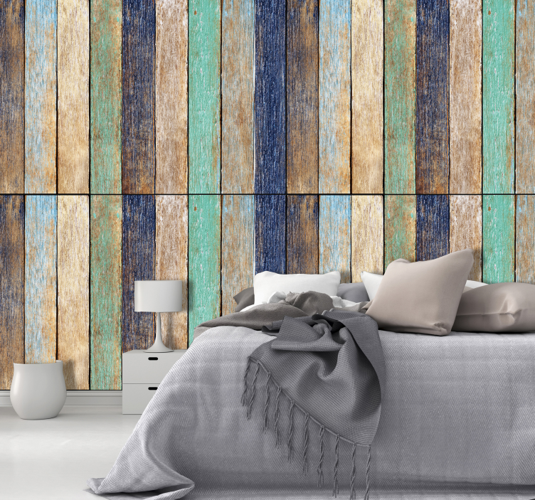 Papier peint imitation bois Alliance de Bois - TenStickers