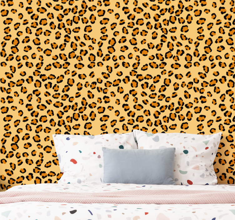 Papier peint jungle leopard motif imprimé léopard - TenStickers
