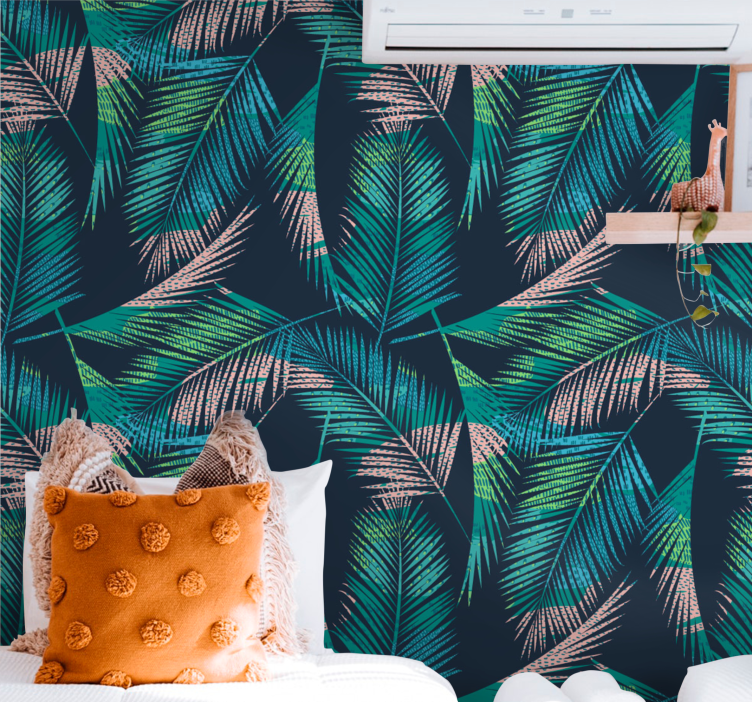 Papier peint nature ambiance palmier tropical - TenStickers