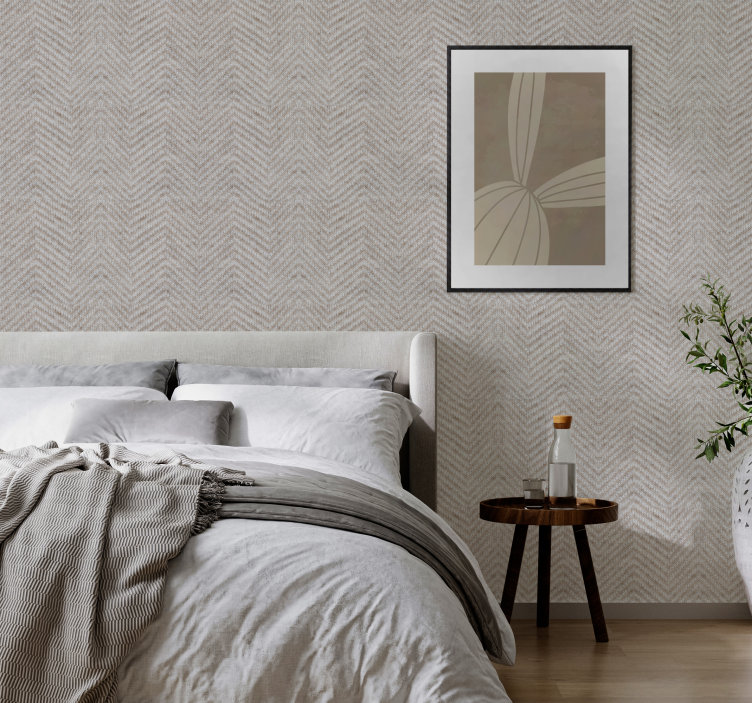 Papier peint chambre adulte texture naturelle entrelacée - TenStickers