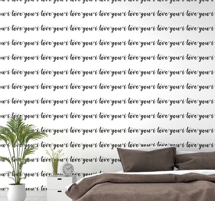 Papier peint texte aime ta vie - TenStickers